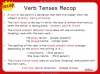Progressive Present, Past and Future Tense - Years 3 and 4 Teaching Resources (slide 3/21)